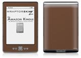 Solids Collection Chocolate Brown - Decal Style Skin (fits 4th Gen Kindle with 6inch display and no keyboard)