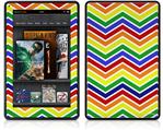 Amazon Kindle Fire (Original) Decal Style Skin - Zig Zag Rainbow
