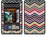 Amazon Kindle Fire (Original) Decal Style Skin - Zig Zag Colors 02