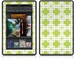 Amazon Kindle Fire (Original) Decal Style Skin - Boxed Sage Green