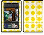 Amazon Kindle Fire (Original) Decal Style Skin - Boxed Yellow