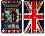 Amazon Kindle Fire (Original) Decal Style Skin - Painted Faded and Cracked Union Jack British Flag
