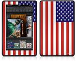 Amazon Kindle Fire (Original) Decal Style Skin - USA American Flag 01