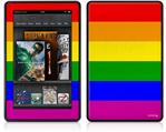 Amazon Kindle Fire (Original) Decal Style Skin - Rainbow Stripes