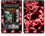 Amazon Kindle Fire (Original) Decal Style Skin - Electrify Red