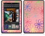 Amazon Kindle Fire (Original) Decal Style Skin - Kearas Flowers on Pink