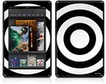 Amazon Kindle Fire (Original) Decal Style Skin - Bullseye Black and White