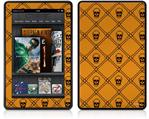 Amazon Kindle Fire (Original) Decal Style Skin - Halloween Skull and Bones