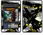 Amazon Kindle Fire (Original) Decal Style Skin - Abstract 02 Yellow