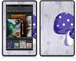 Amazon Kindle Fire (Original) Decal Style Skin - Mushrooms Purple