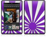 Amazon Kindle Fire (Original) Decal Style Skin - Rising Sun Japanese Flag Purple