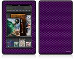 Amazon Kindle Fire (Original) Decal Style Skin - Carbon Fiber Purple