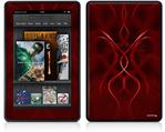 Amazon Kindle Fire (Original) Decal Style Skin - Abstract 01 Red