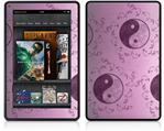 Amazon Kindle Fire (Original) Decal Style Skin - Feminine Yin Yang Purple