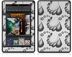 Amazon Kindle Fire (Original) Decal Style Skin - Petals Gray