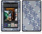 Amazon Kindle Fire (Original) Decal Style Skin - Victorian Design Blue