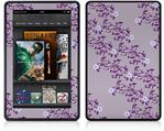 Amazon Kindle Fire (Original) Decal Style Skin - Victorian Design Purple