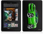Amazon Kindle Fire (Original) Decal Style Skin - 2010 Camaro RS Green