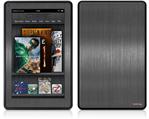 Amazon Kindle Fire (Original) Decal Style Skin - Simulated Brushed Metal Silver