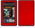 Amazon Kindle Fire (Original) Decal Style Skin - Solids Collection Red