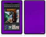 Amazon Kindle Fire (Original) Decal Style Skin - Solids Collection Purple