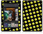 Amazon Kindle Fire (Original) Decal Style Skin - Smileys on Black