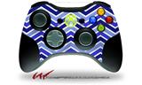 Zig Zag Blues - Decal Style Skin fits Microsoft XBOX 360 Wireless Controller (CONTROLLER NOT INCLUDED)