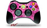 Triangle Mosaic Fuchsia - Decal Style Skin fits Microsoft XBOX 360 Wireless Controller (CONTROLLER NOT INCLUDED)