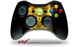 Flaming Fire Skull Yellow - Decal Style Skin fits Microsoft XBOX 360 Wireless Controller (CONTROLLER NOT INCLUDED)