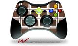 Squared Chocolate Brown - Decal Style Skin fits Microsoft XBOX 360 Wireless Controller (CONTROLLER NOT INCLUDED)