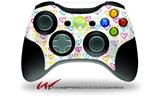 Kearas Hearts White - Decal Style Skin fits Microsoft XBOX 360 Wireless Controller (CONTROLLER NOT INCLUDED)