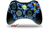 Retro Houndstooth Blue - Decal Style Skin fits Microsoft XBOX 360 Wireless Controller (CONTROLLER NOT INCLUDED)