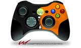 Ripped Colors Black Orange - Decal Style Skin fits Microsoft XBOX 360 Wireless Controller (CONTROLLER NOT INCLUDED)