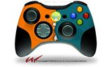 Ripped Colors Orange Seafoam Green - Decal Style Skin fits Microsoft XBOX 360 Wireless Controller (CONTROLLER NOT INCLUDED)