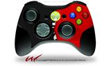 Ripped Colors Black Red - Decal Style Skin fits Microsoft XBOX 360 Wireless Controller (CONTROLLER NOT INCLUDED)