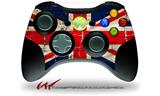 Painted Faded and Cracked Union Jack British Flag - Decal Style Skin fits Microsoft XBOX 360 Wireless Controller (CONTROLLER NOT INCLUDED)