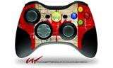 Painted Faded and Cracked Canadian Canada Flag - Decal Style Skin fits Microsoft XBOX 360 Wireless Controller (CONTROLLER NOT INCLUDED)