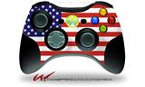 USA American Flag 01 - Decal Style Skin fits Microsoft XBOX 360 Wireless Controller (CONTROLLER NOT INCLUDED)