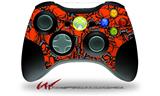 Scattered Skulls Red - Decal Style Skin fits Microsoft XBOX 360 Wireless Controller (CONTROLLER NOT INCLUDED)