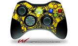 Scattered Skulls Yellow - Decal Style Skin fits Microsoft XBOX 360 Wireless Controller (CONTROLLER NOT INCLUDED)