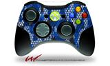 HEX Mesh Camo 01 Blue Bright - Decal Style Skin fits Microsoft XBOX 360 Wireless Controller (CONTROLLER NOT INCLUDED)