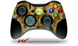 HEX Mesh Camo 01 Orange - Decal Style Skin fits Microsoft XBOX 360 Wireless Controller (CONTROLLER NOT INCLUDED)
