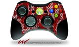 HEX Mesh Camo 01 Red Bright - Decal Style Skin fits Microsoft XBOX 360 Wireless Controller (CONTROLLER NOT INCLUDED)