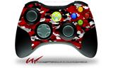 WraptorCamo Digital Camo Red - Decal Style Skin fits Microsoft XBOX 360 Wireless Controller (CONTROLLER NOT INCLUDED)