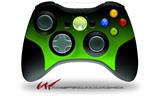 Smooth Fades Green Black - Decal Style Skin fits Microsoft XBOX 360 Wireless Controller (CONTROLLER NOT INCLUDED)
