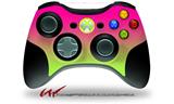 Smooth Fades Neon Green Hot Pink - Decal Style Skin fits Microsoft XBOX 360 Wireless Controller (CONTROLLER NOT INCLUDED)