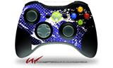 Halftone Splatter White Blue - Decal Style Skin fits Microsoft XBOX 360 Wireless Controller (CONTROLLER NOT INCLUDED)