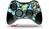 WraptorCamo Old School Camouflage Camo Neon Teal - Decal Style Skin fits Microsoft XBOX 360 Wireless Controller (CONTROLLER NOT INCLUDED)