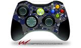 WraptorCamo Old School Camouflage Camo Blue Navy - Decal Style Skin fits Microsoft XBOX 360 Wireless Controller (CONTROLLER NOT INCLUDED)