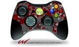 WraptorCamo Old School Camouflage Camo Red Dark - Decal Style Skin fits Microsoft XBOX 360 Wireless Controller (CONTROLLER NOT INCLUDED)